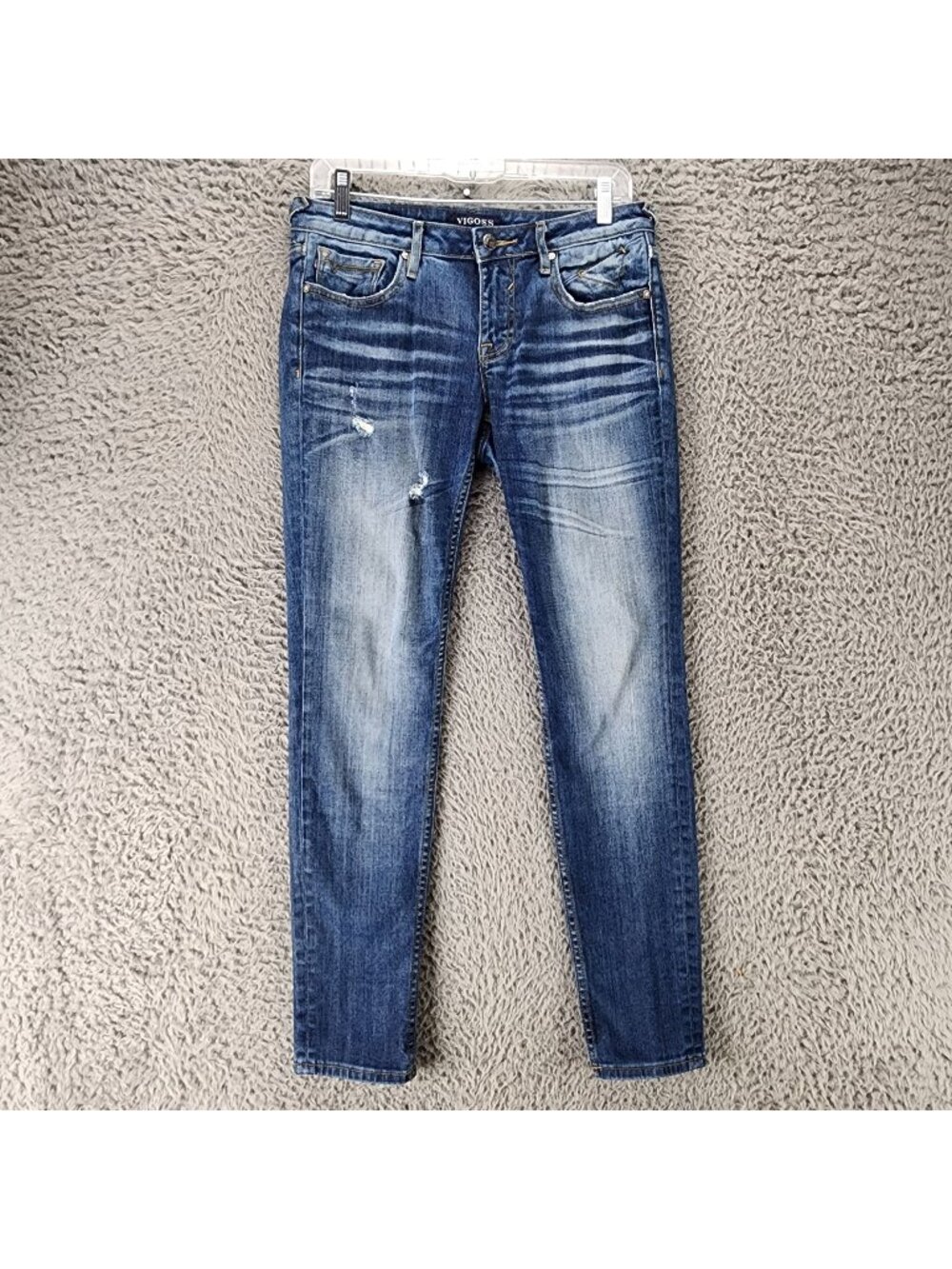 Vigoss Jeans Womens 27 Blue The Thompson Stretch Denim Tomboy *Read*